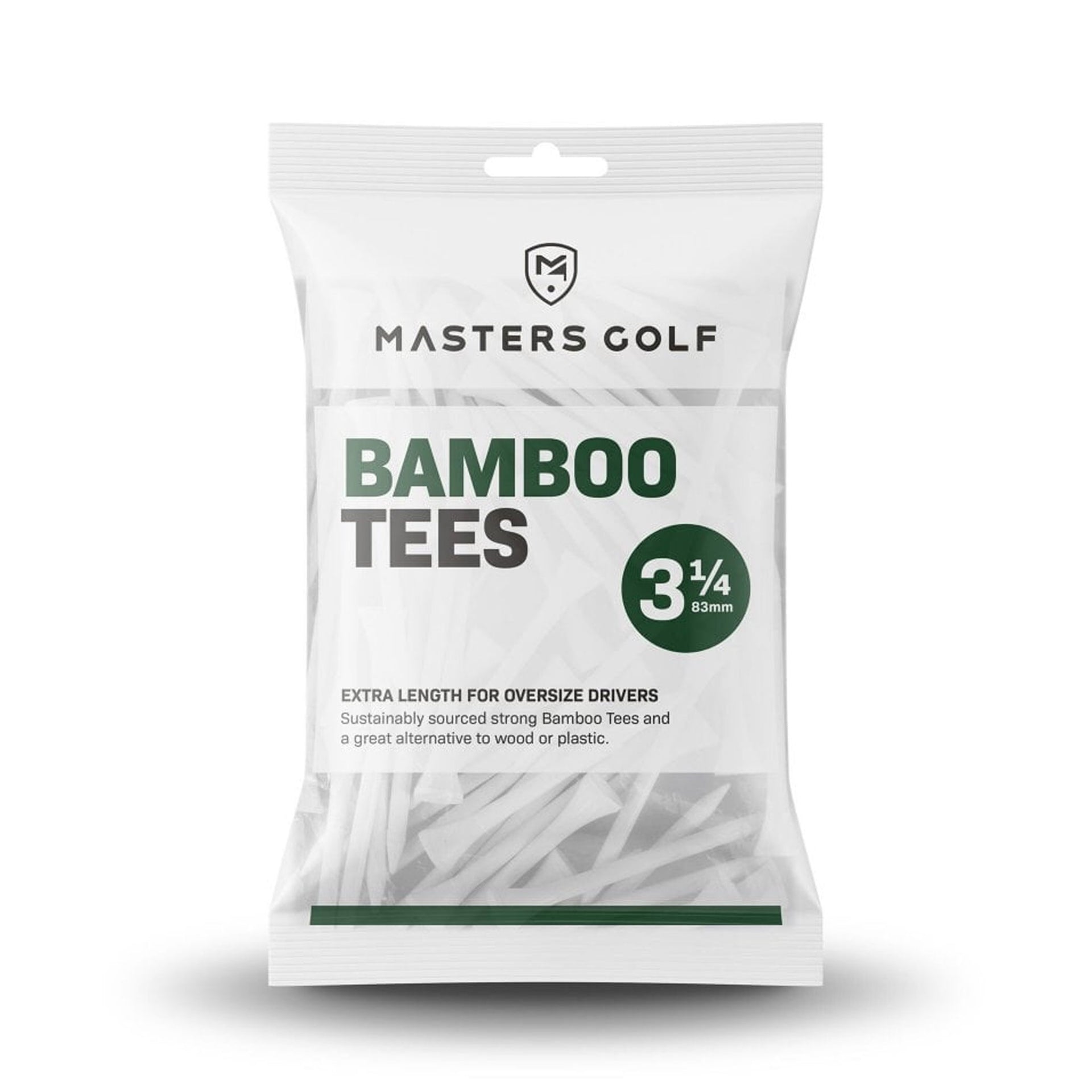 MASTERS BAMBOO TEES 3 1/4 BAG 15 WHITE