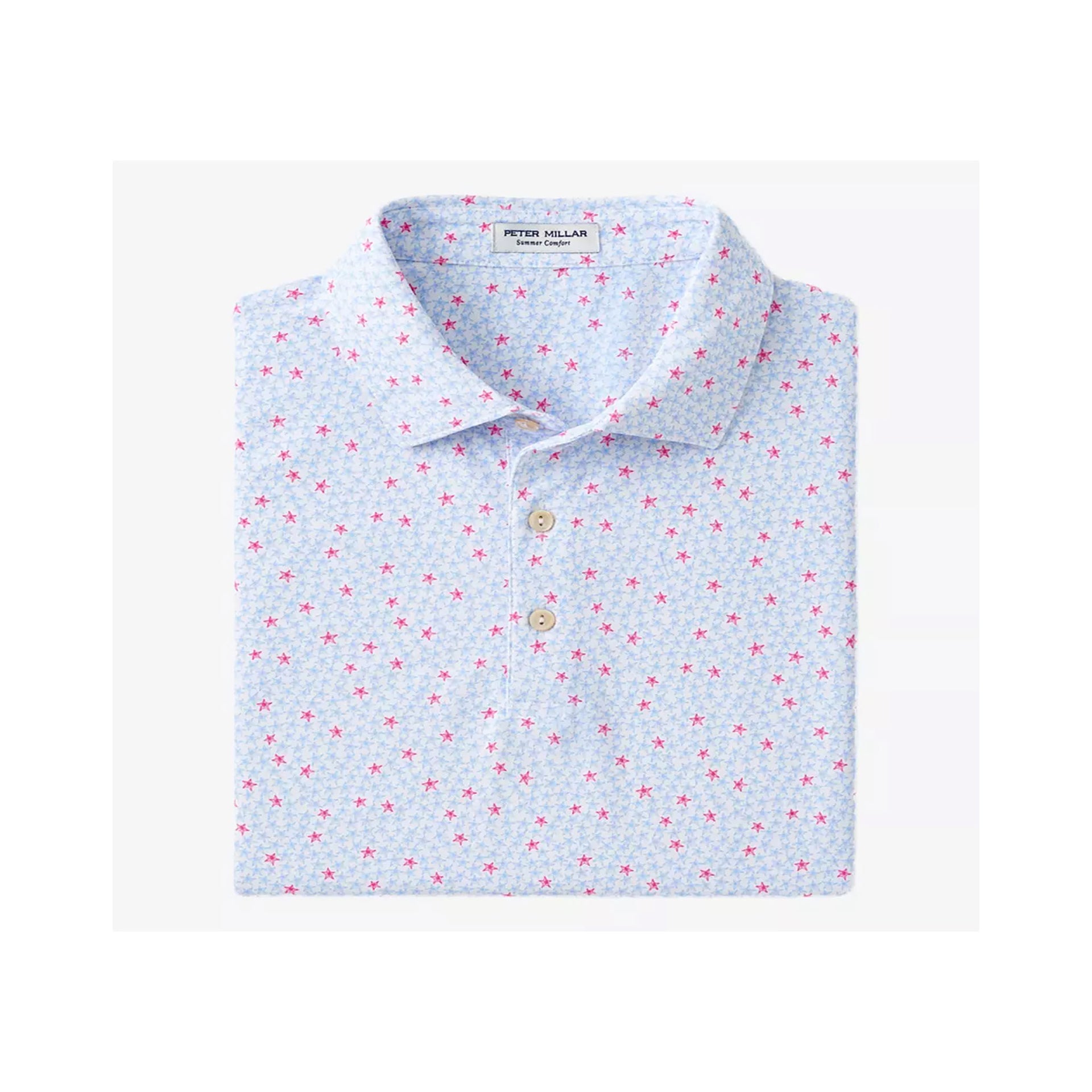 PM STARFISH PERFORMANCE MESH POLO WHITE / L